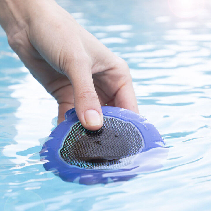 Drijvende draadloze luidspreker met leds Floaker InnovaGoods Blauw Zwart (Refurbished B)