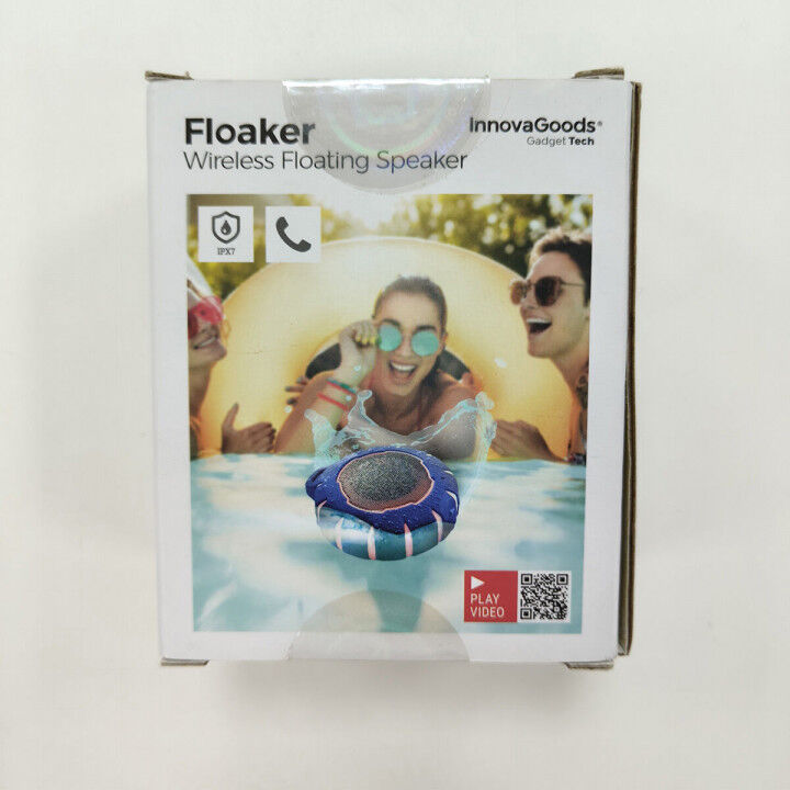 Altoparlante Galleggiante Senza Fili con LED Floaker InnovaGoods Azzurro Nero (Ricondizionati B)