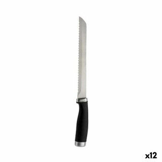 Gekarteld mes Kinvara Roestvrij staal Plastic 20 cm (12 Stuks)