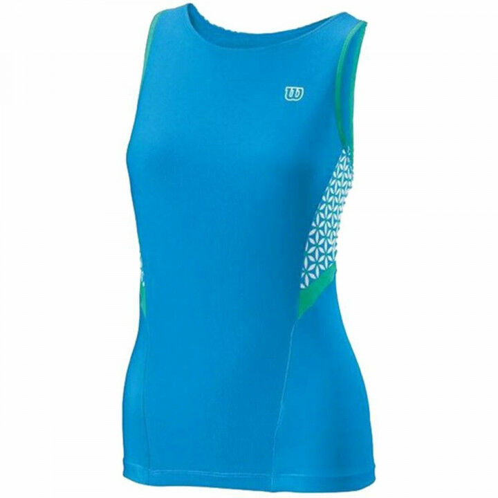 Dames Mouwloos T-shirt Wilson Glamour Groen Tennis Omkeerbaar (Refurbished C)