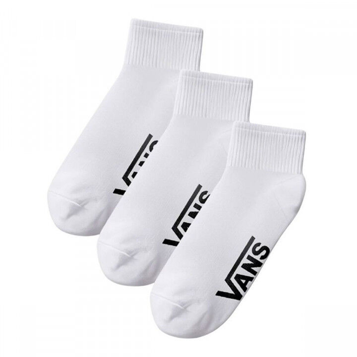Calcetines Deportivos Vans Classic Quarter Crew Blanco 3 Piezas