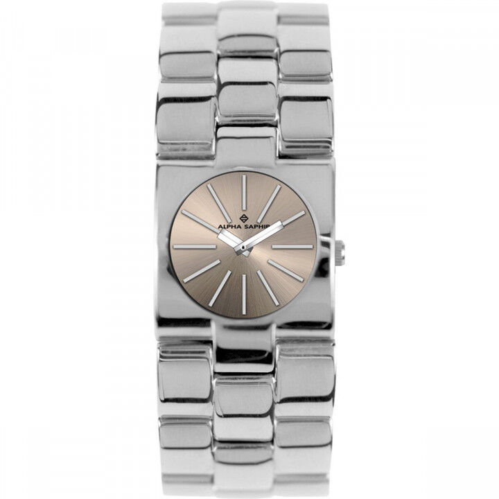 Unisex Watch Alpha Saphir 271K Beige Silver