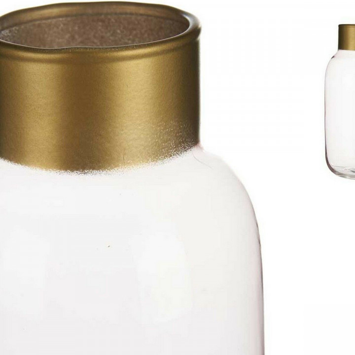 Vase Gift Decor Rosa Gold Glas weich 11,5 x 24 x 11,5 cm