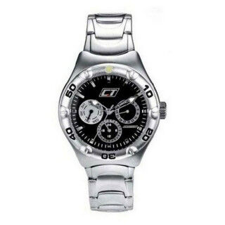 Unisex-Uhr Chronotech CC7051M-02M Schwarz Grau