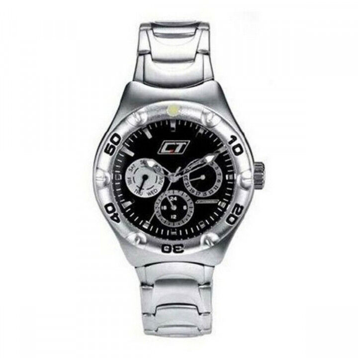 Unisex-Uhr Chronotech CC7051M-02M Schwarz Grau