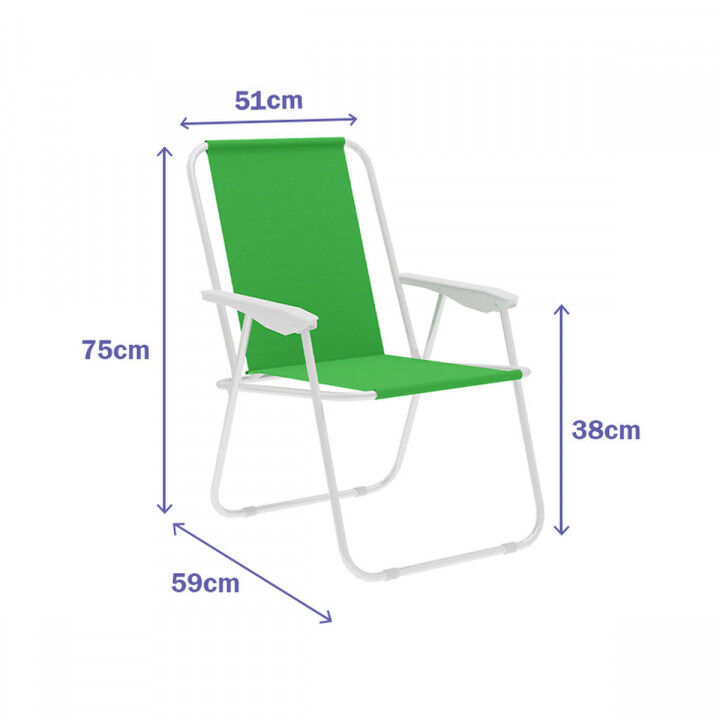 Sedia Pieghevole Marbueno Verde 59 x 75 x 51 cm