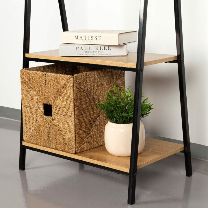 Jassenrek met schap Aktive Zwart Staal (Refurbished A)