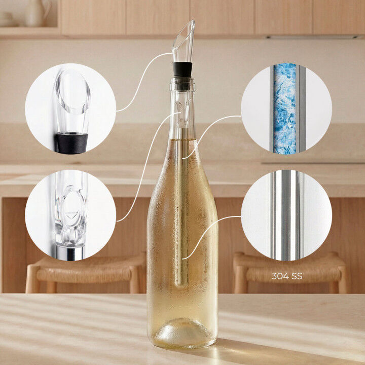 Set van Wijn Accessoires Chillour InnovaGoods 7 Onderdelen