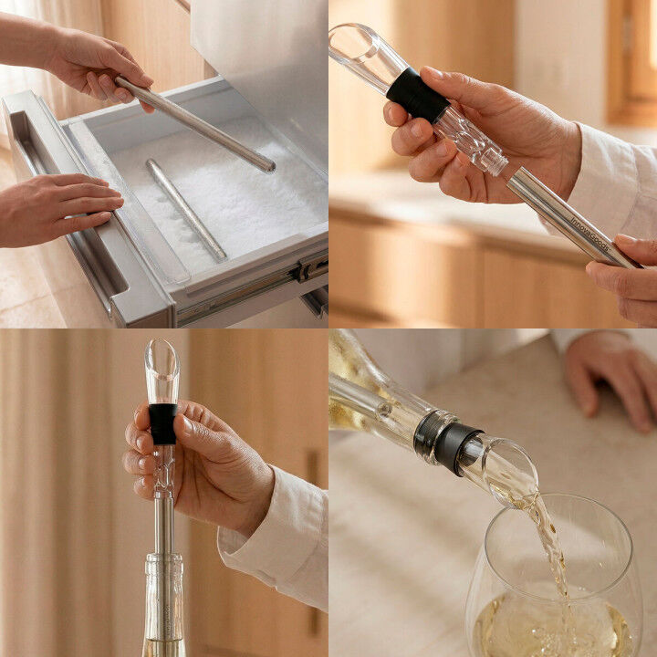 Set di Accessori per il Vino Chillour InnovaGoods 7 Pezzi