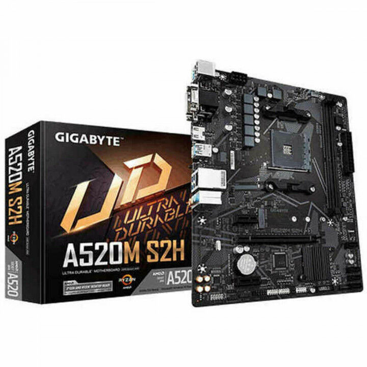 Moederbord Gigabyte A520M S2H AMD AM4 AMD A520 AMD