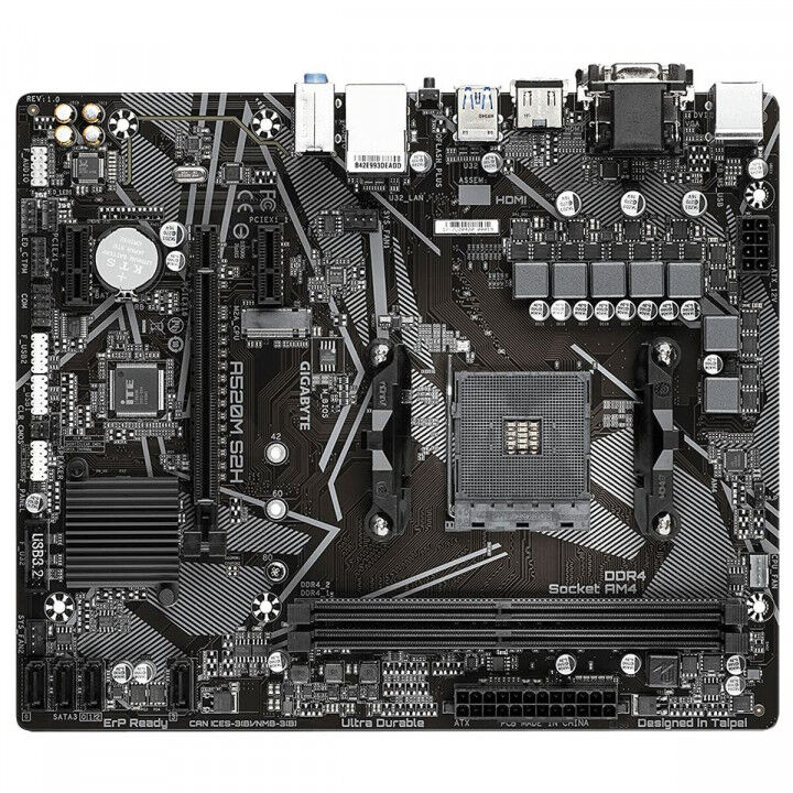 Placa Base Gigabyte A520M S2H AMD AM4 AMD A520 AMD