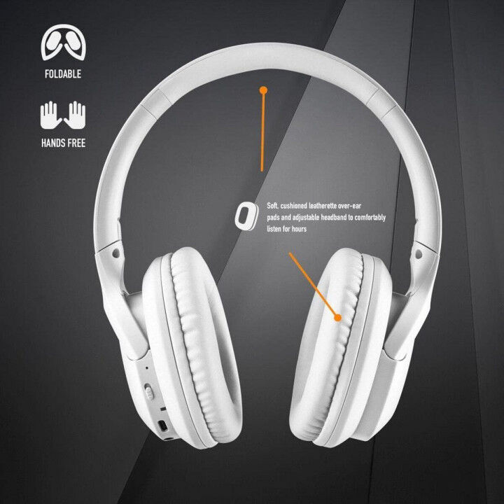 Bluetooth Kopfhörer mit Mikrofon NGS ARTICA GREED Weiß Schwarz (Restauriert A)