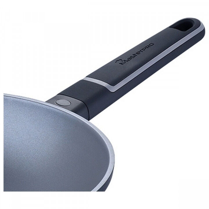 Wok Pfanne Masterpro Indigo Schwarz Aluminium (Ø 28 cm)