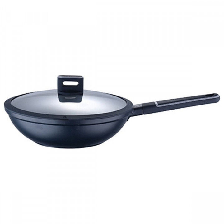 Wokpan Masterpro Indigo Zwart Aluminium (Ø 28 cm)