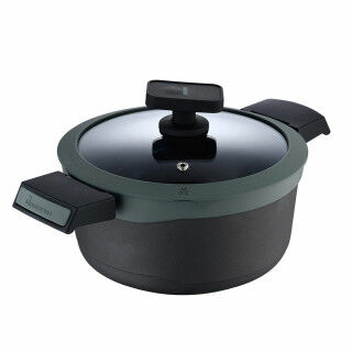 Casseruola con coperchio Masterpro GASTRO REECO MP Nero
