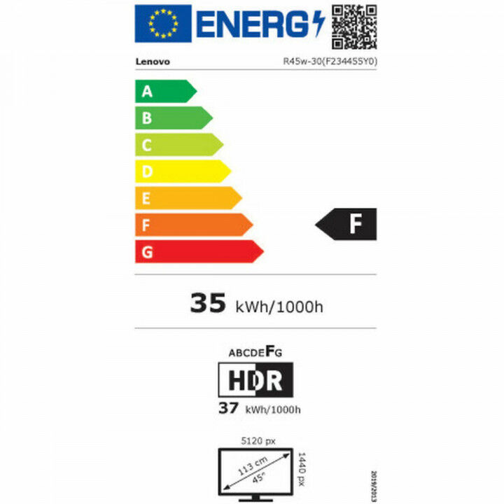 Écran Lenovo 67B1GAC3EU 44,5" 4K Ultra HD