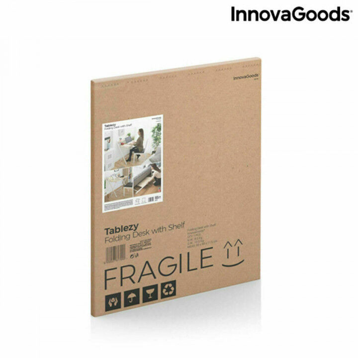 Escritorio Plegable con Estante InnovaGoods Tablezy Multicolor Madera (Reacondicionado A)