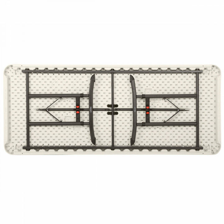 Mesa Plegable Lifetime Blanco Acero Rectangular (Reacondicionado C)