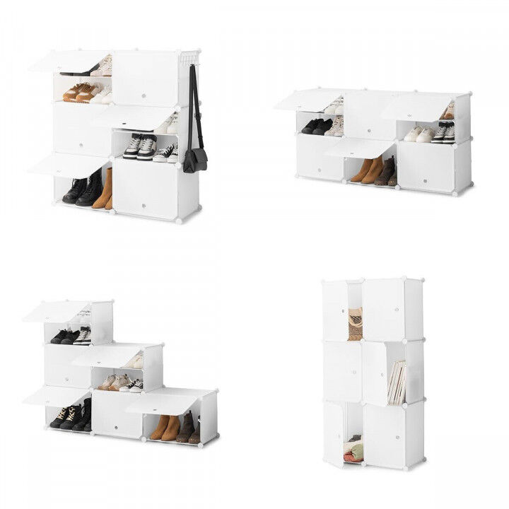 Rangement Modulaire Portable pour Chaussures InnovaGoods Blanc (Reconditionné A)