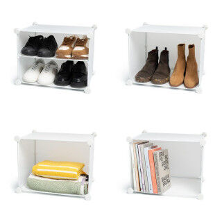 Schuhschrank InnovaGoods Weiß Metall Kunststoff (Restauriert B)