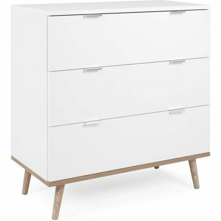 Cassettiera Scandinavian Bianco 79,8 x 40 x 86,5 cm