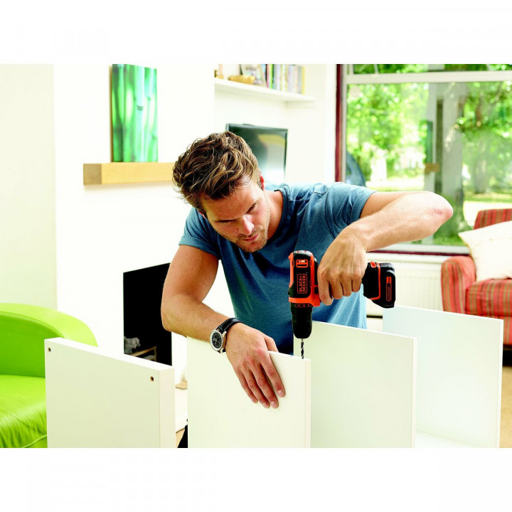 Elektrischer Schraubendreher Black & Decker BDCDD12KB-QW