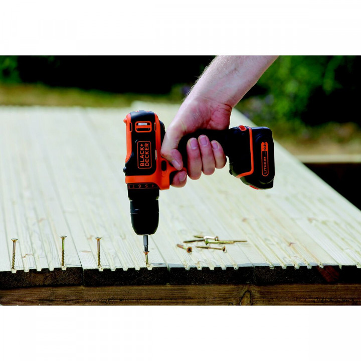 Tournevis électrique Black & Decker BDCDD12KB-QW