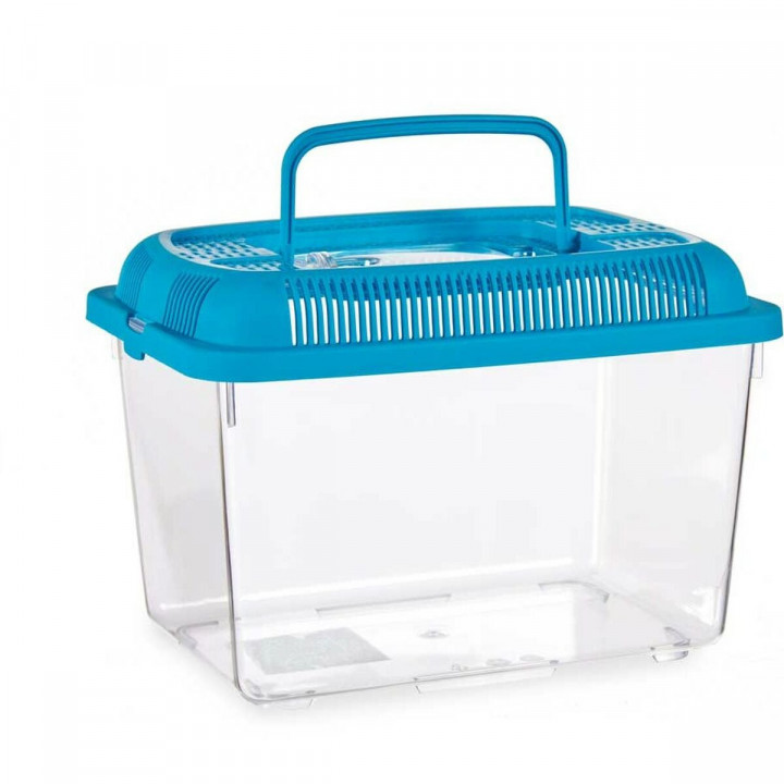 Fish tank Mascow Blue Plastic 3 L 17 x 16 x 24 cm With handle Medium (12 Units)