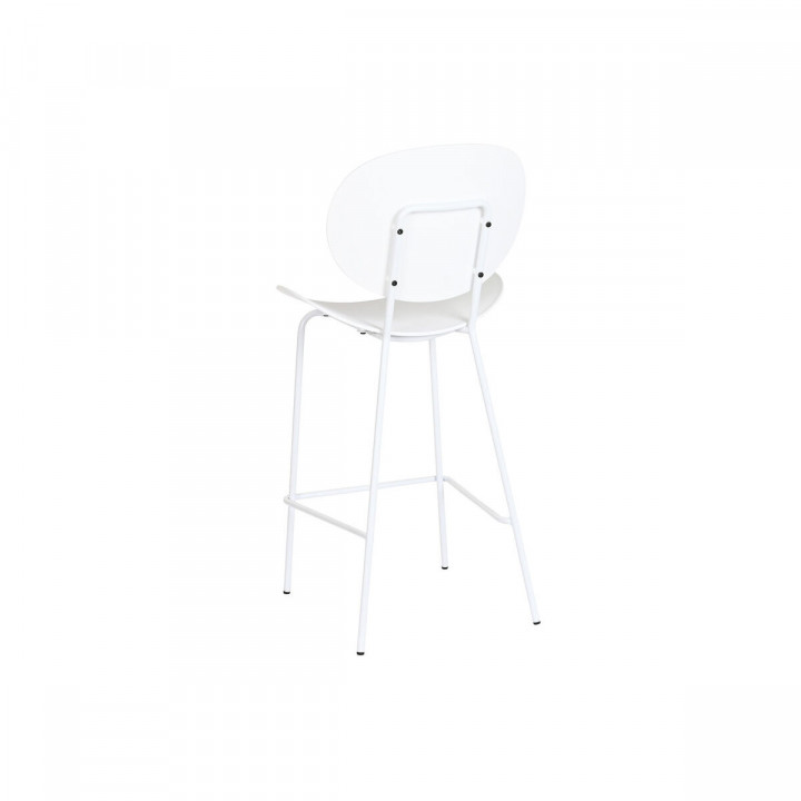 Stool DKD Home Decor Black Metal White polypropylene (52,5 x 49 x 104 cm)