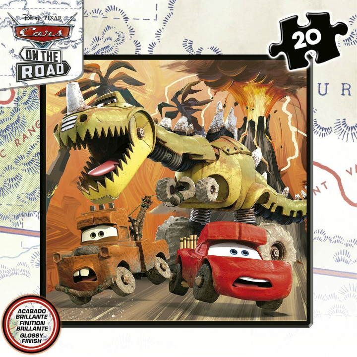 Set van 4 Puzzels Cars On the Road 73 Onderdelen
