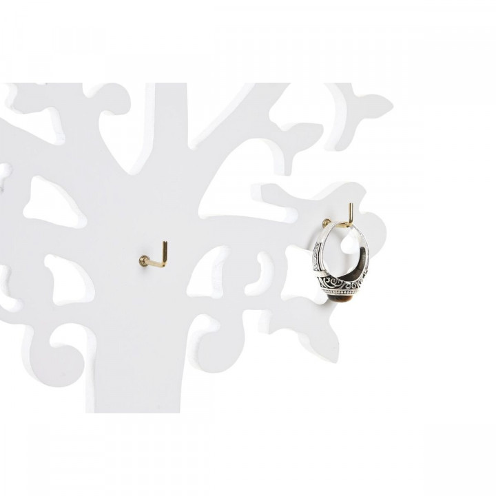 Doos-Juwelenkistje DKD Home Decor Wit Hout MDF (24 x 12 x 36 cm)