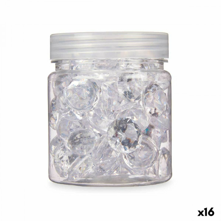 Pierres Décoratives Gift Decor Transparent 150 g Diamant (16 Unités)