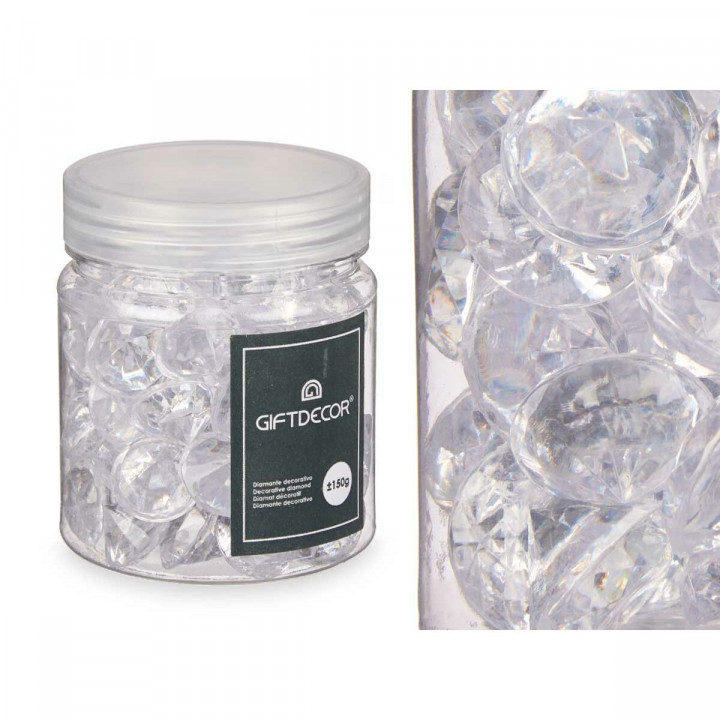 Pietre Decorative Gift Decor Trasparente 150 g Diamante (16 Unità)