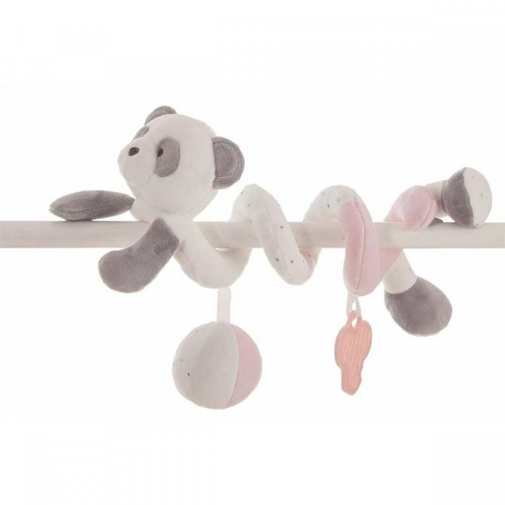 Activiteitsspiraal 25 cm Pandabeer Roze