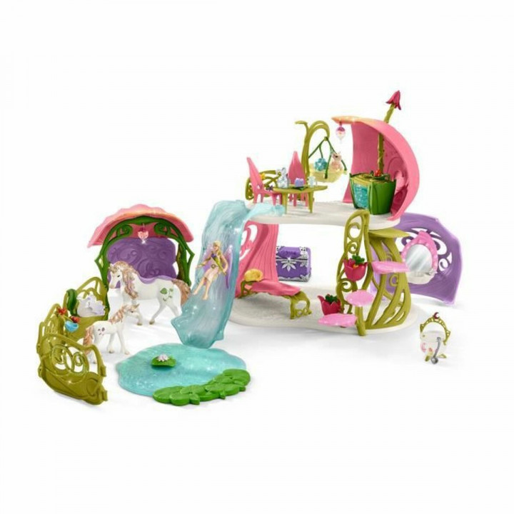 Playset Schleich glitter house with unicorns, lake and stable - 42445 Caballo