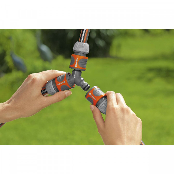 Schlauchanschluss Gardena 18287-20 Ø 15 mm 1/2" Dreifach Bewässerungssystem
