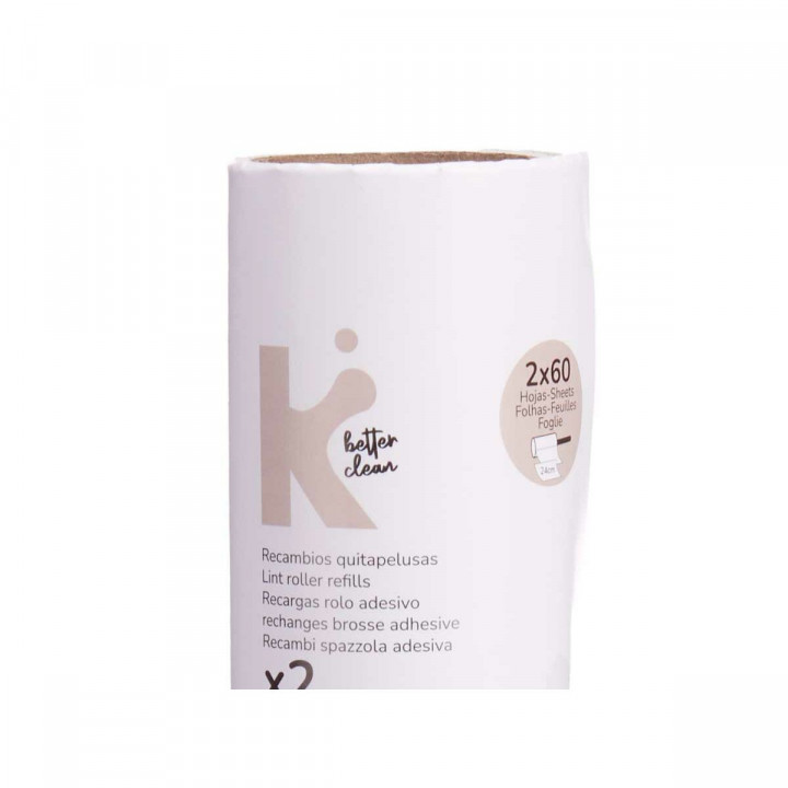 Kledingroller Wit 24 x 19 cm 14 x 31 x 4,5 cm Navulling (12 Stuks)