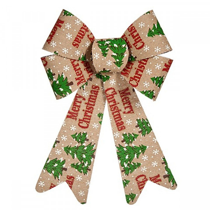 Lazo Krist+ Merry Christmas Multicolor 16 x 24 x 4 cm Adorno Navideño (12 Unidades)