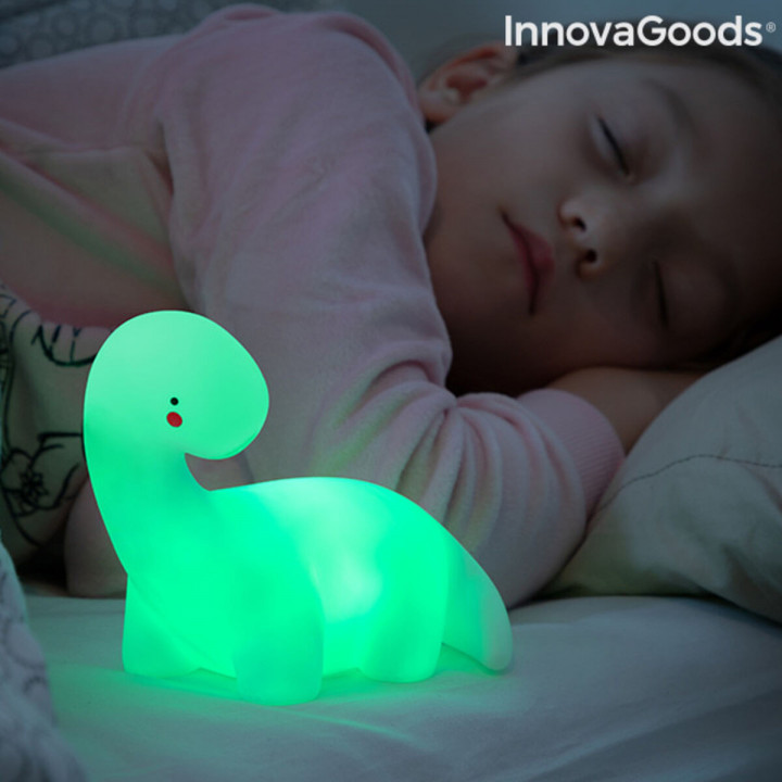 LED-Dinosaurierlampe, vielfarbig Lightosaurus InnovaGoods IG815318 Weiß Vinyl (Restauriert B)