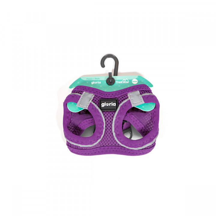 Imbracatura per Cani Gloria Trek Star 24-26 cm 28-28,6 cm Viola XXS