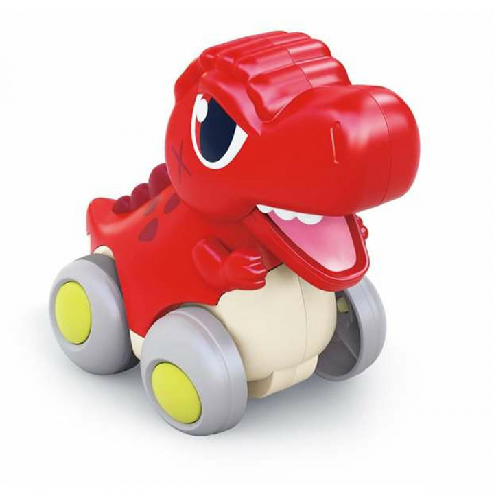 Wrijvingswagen 13 x 12 x 13 cm Dinosaurus Rood