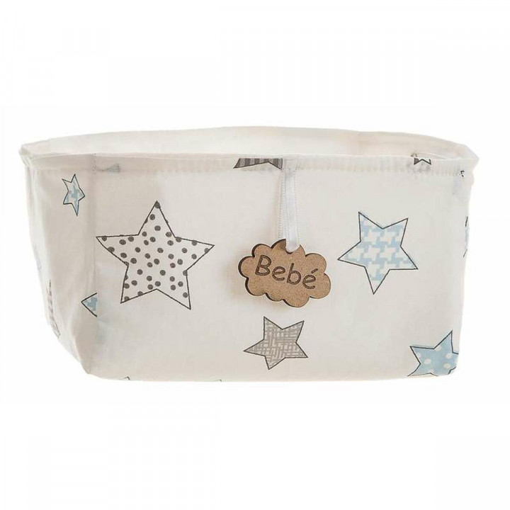 Cesta Estampado Estrellas 18 x 14 x 10,5 cm