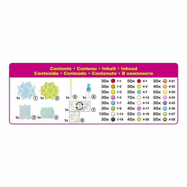 Abalorios Aquabeads Multicolor 1000 Piezas (1 unidad)