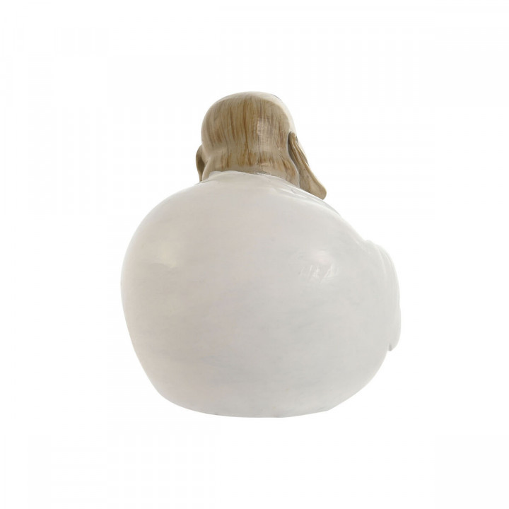 Decoratieve figuren Home ESPRIT Wit Groen Boeddha Orientaals 10 x 9 x 10,5 cm (3 Stuks)