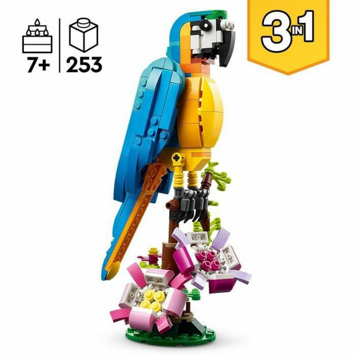Bouwspel Lego Creator 31136 Exotic parrot with frog and fish 3 in 1 253 Onderdelen