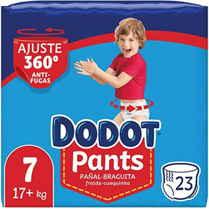 Pañales Dodot Pants Talla 7 17 kg (23 Unidades)