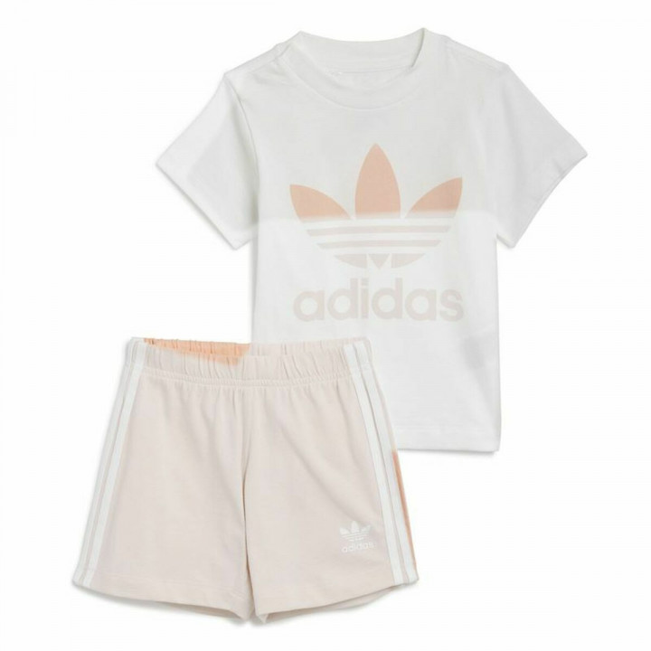 Sportoutfit voor kinderen Adidas Trifolio Wit