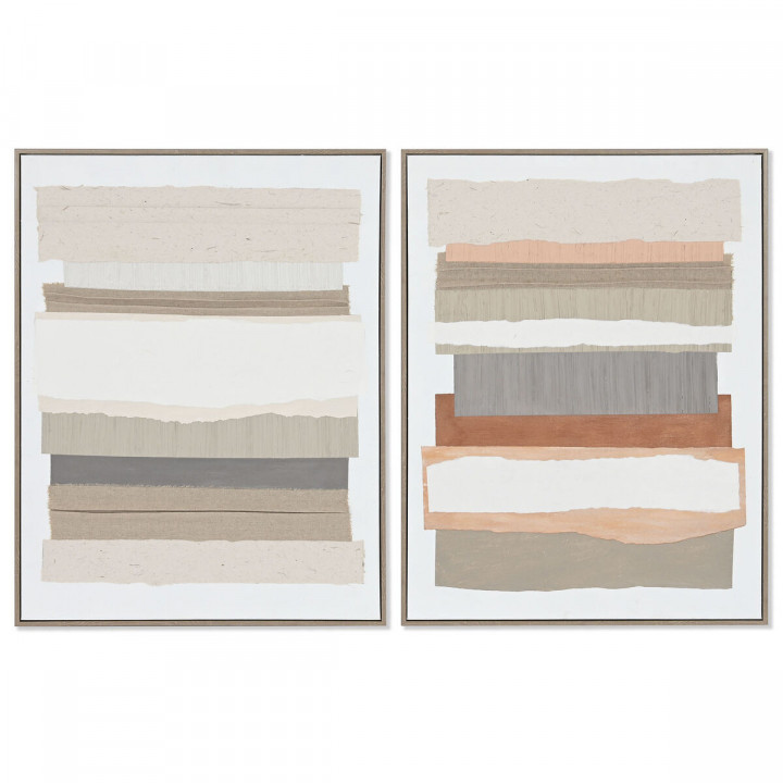 Leinwand Home ESPRIT Kiefer Leinwand 62 x 4,5 x 82 cm 62,3 x 4,5 x 82,3 cm