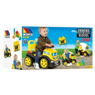 Tricycle Moltó Trucks and blocks 89 cm