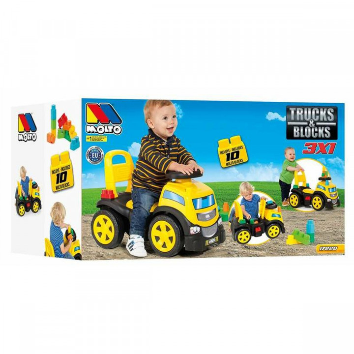 Rutschauto Moltó Trucks and blocks 89 cm